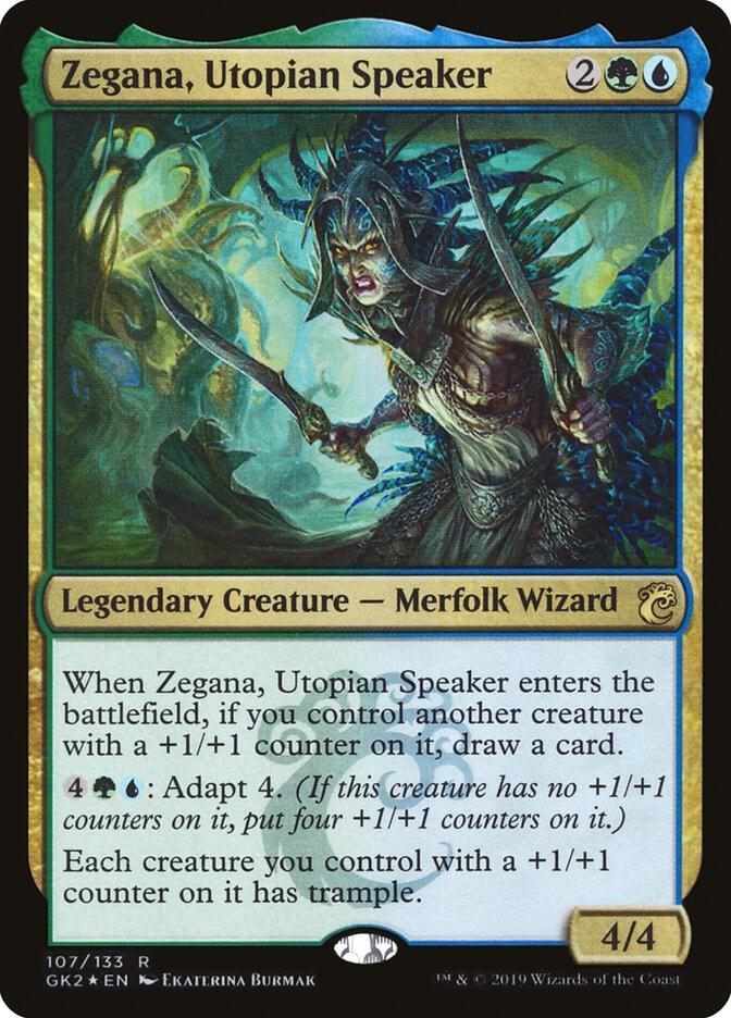 Zegana, Utopian Speaker 107 card from Ravnica Allegiance: Guild Kits