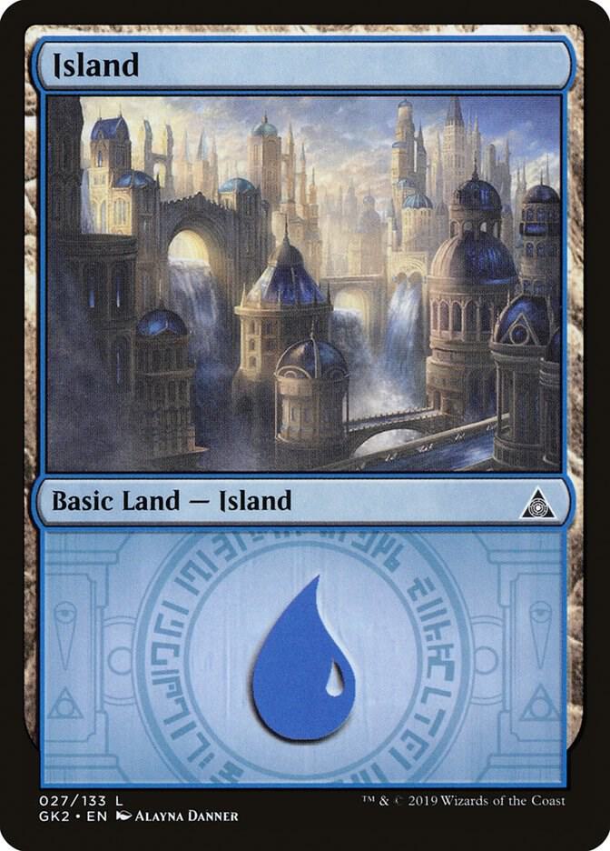 Island 27 card from Ravnica Allegiance: Guild Kits