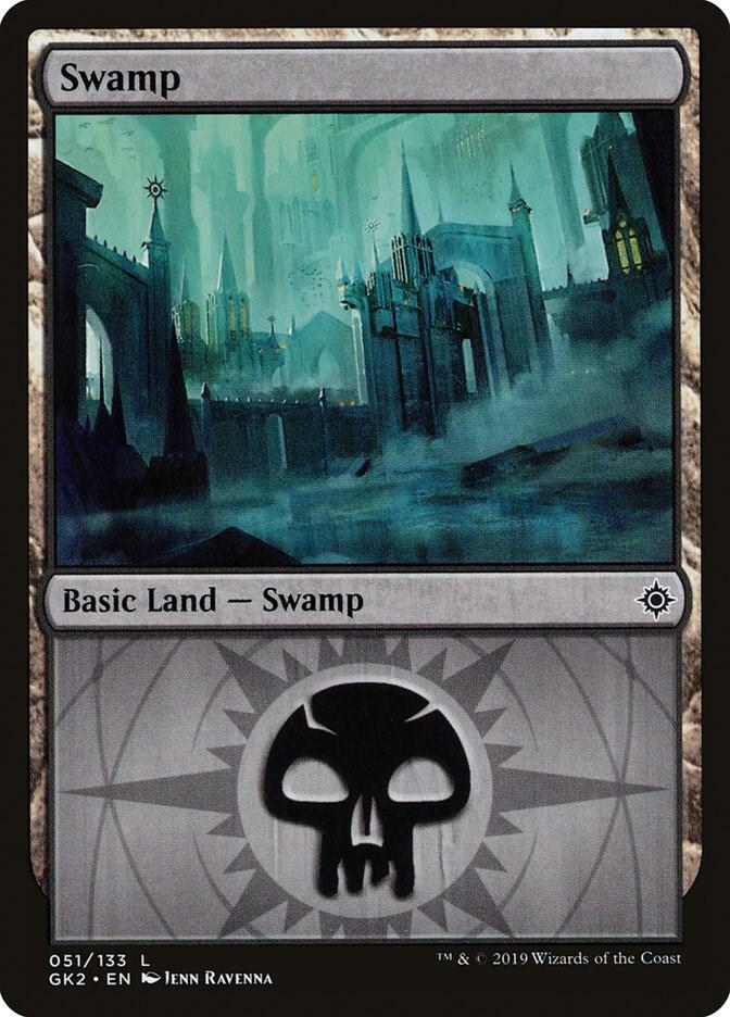Swamp 51 card from Ravnica Allegiance: Guild Kits