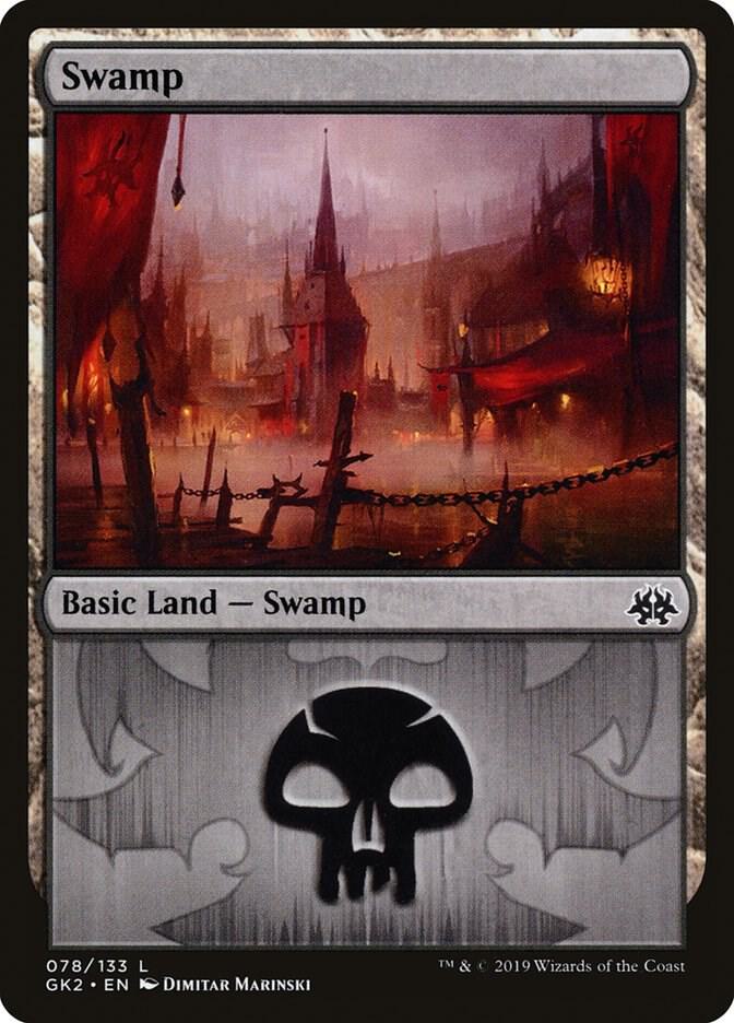 Swamp 78 card from Ravnica Allegiance: Guild Kits