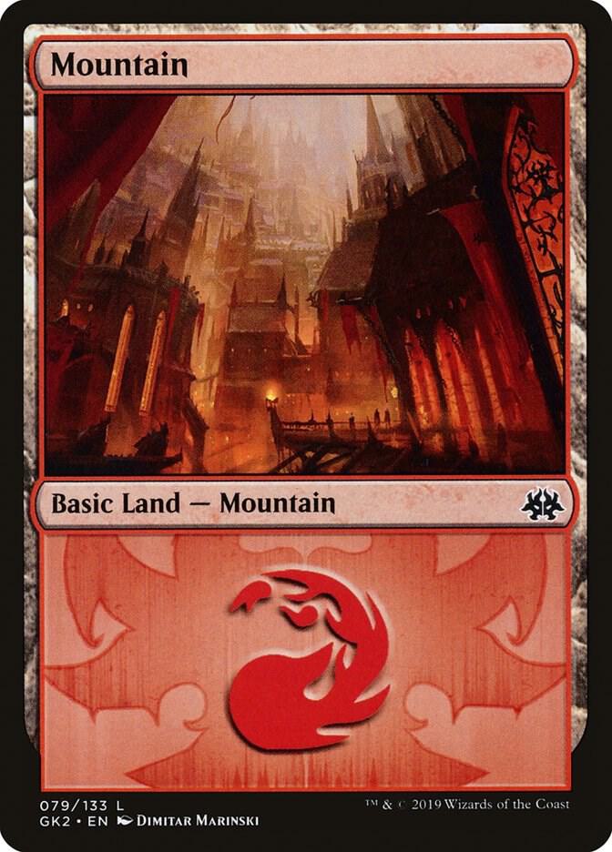 Mountain 79 card from Ravnica Allegiance: Guild Kits