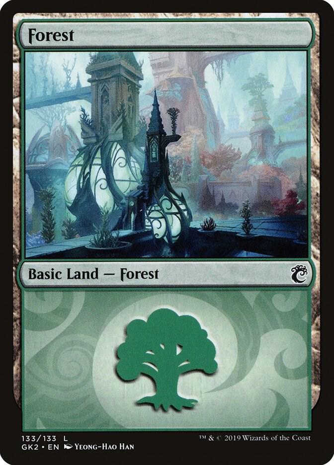 Forest 133 card from Ravnica Allegiance: Guild Kits