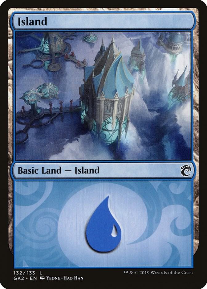 Island 132 card from Ravnica Allegiance: Guild Kits
