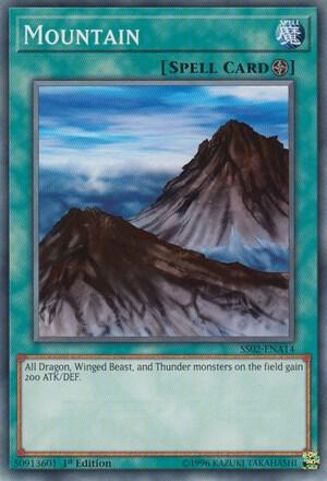Mountain SS02-ENA14 card from Speed Duel Decks: Duelists of Tomorrow