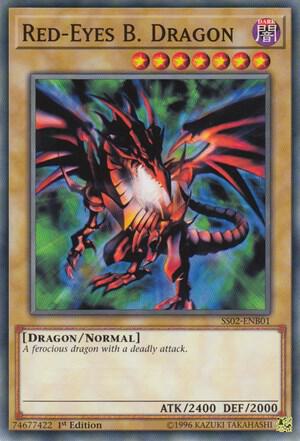 Red-Eyes B. Dragon SS02-ENB01 card from Speed Duel Decks: Duelists of Tomorrow