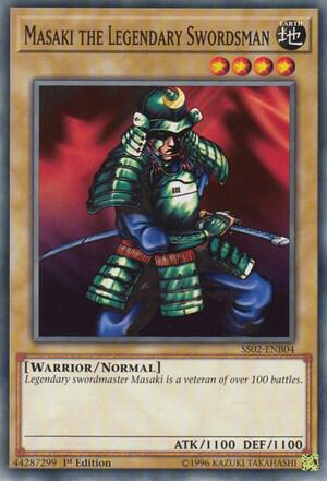 Masaki the Legendary Swordsman SS02-ENB04 card from Speed Duel Decks: Duelists of Tomorrow