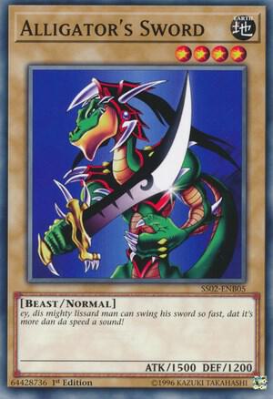 Alligator's Sword SS02-ENB05 card from Speed Duel Decks: Duelists of Tomorrow