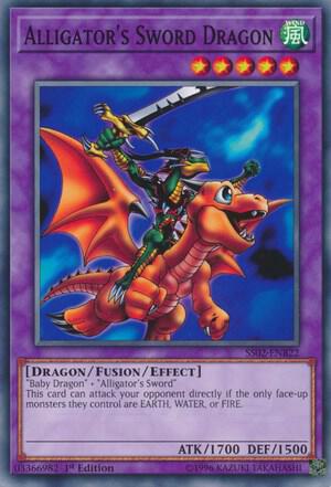 Alligator's Sword Dragon SS02-ENB22 card from Speed Duel Decks: Duelists of Tomorrow