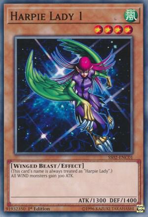 Harpie Lady 1 SS02-ENC01 card from Speed Duel Decks: Duelists of Tomorrow