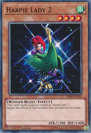 Harpie Lady 2 SS02-ENC02 card from Speed Duel Decks: Duelists of Tomorrow