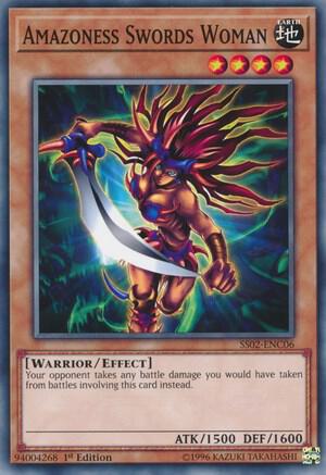 Amazoness Swords Woman SS02-ENC06 card from Speed Duel Decks: Duelists of Tomorrow
