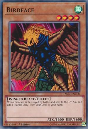 Birdface SS02-ENC08 card from Speed Duel Decks: Duelists of Tomorrow