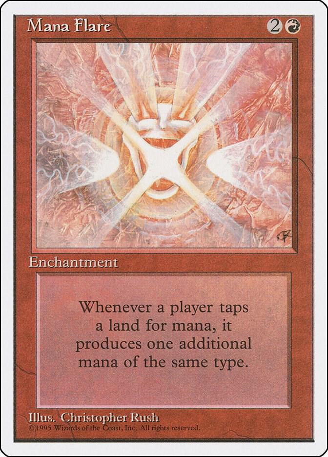 Mana Flare card from Fourth Edition