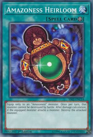 Amazoness Heirloom SS02-ENC14 card from Speed Duel Decks: Duelists of Tomorrow