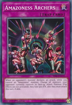 Amazoness Archers SS02-ENC15 card from Speed Duel Decks: Duelists of Tomorrow