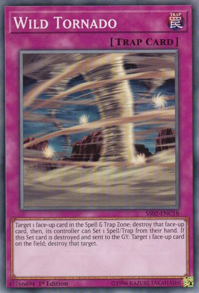 Wild Tornado SS02-ENC18 card from Speed Duel Decks: Duelists of Tomorrow