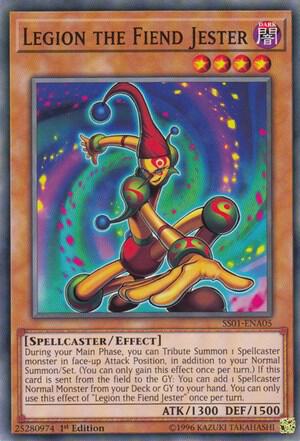 Legion the Fiend Jester SS01-ENA05 card from Speed Duel Decks: Destiny Masters
