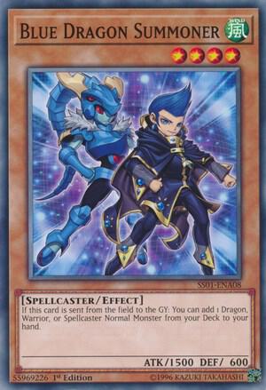 Blue Dragon Summoner SS01-ENA08 card from Speed Duel Decks: Destiny Masters