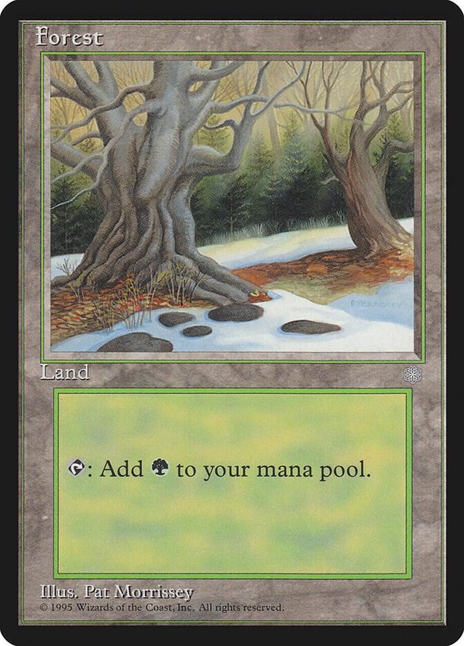 Forest 330 card from Ice Age