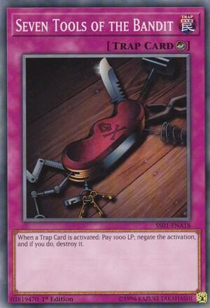 Seven Tools of the Bandit SS01-ENA18 card from Speed Duel Decks: Destiny Masters