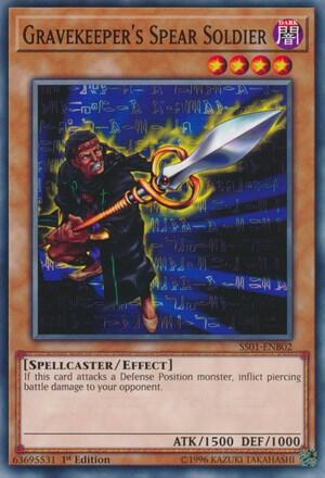 Gravekeeper's Spear Soldier SS01-ENB02 card from Speed Duel Decks: Destiny Masters