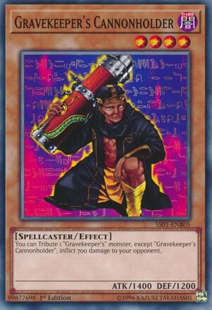 Gravekeeper's Cannonholder SS01-ENB05 card from Speed Duel Decks: Destiny Masters