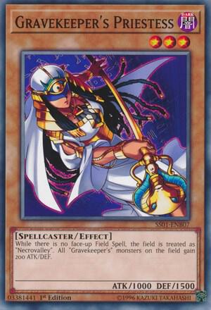 Gravekeeper's Priestess SS01-ENB07 card from Speed Duel Decks: Destiny Masters