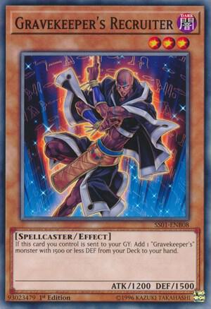 Gravekeeper's Recruiter SS01-ENB08 card from Speed Duel Decks: Destiny Masters