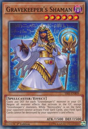 Gravekeeper's Shaman SS01-ENB09 card from Speed Duel Decks: Destiny Masters