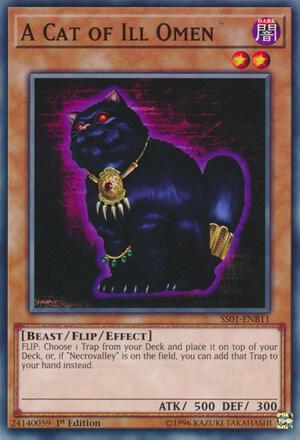 A Cat of Ill Omen SS01-ENB11 card from Speed Duel Decks: Destiny Masters