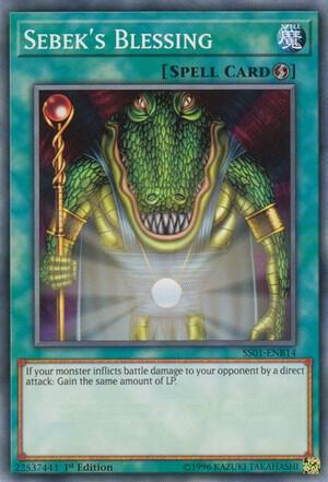 Sebek's Blessing SS01-ENB14 card from Speed Duel Decks: Destiny Masters