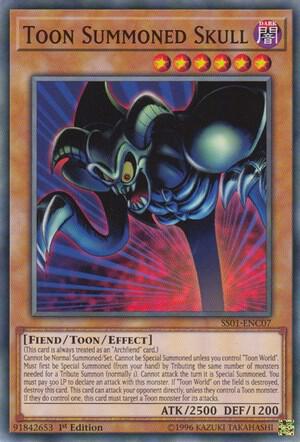 Toon Summoned Skull SS01-ENC07 card from Speed Duel Decks: Destiny Masters