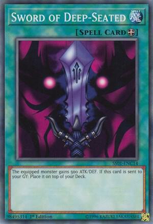Sword of Deep-Seated SS01-ENC14 card from Speed Duel Decks: Destiny Masters