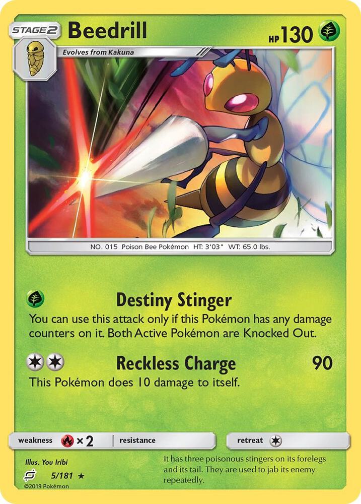 Beedrill 5/181 card from SM - Team Up