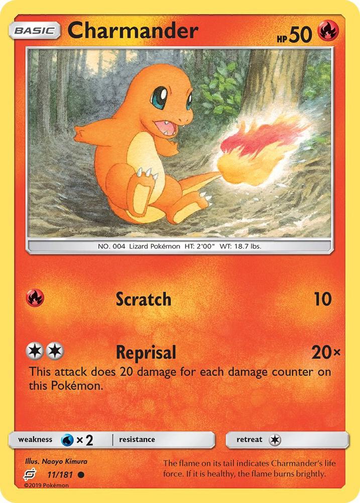 Charmander (11) 11/181 card from SM - Team Up