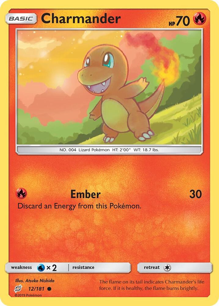 Charmander (12) 12/181 card from SM - Team Up