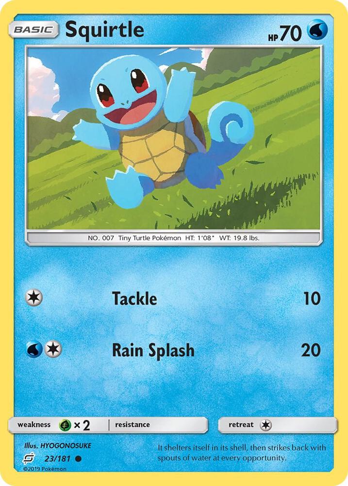 Squirtle (23) 23/181 card from SM - Team Up