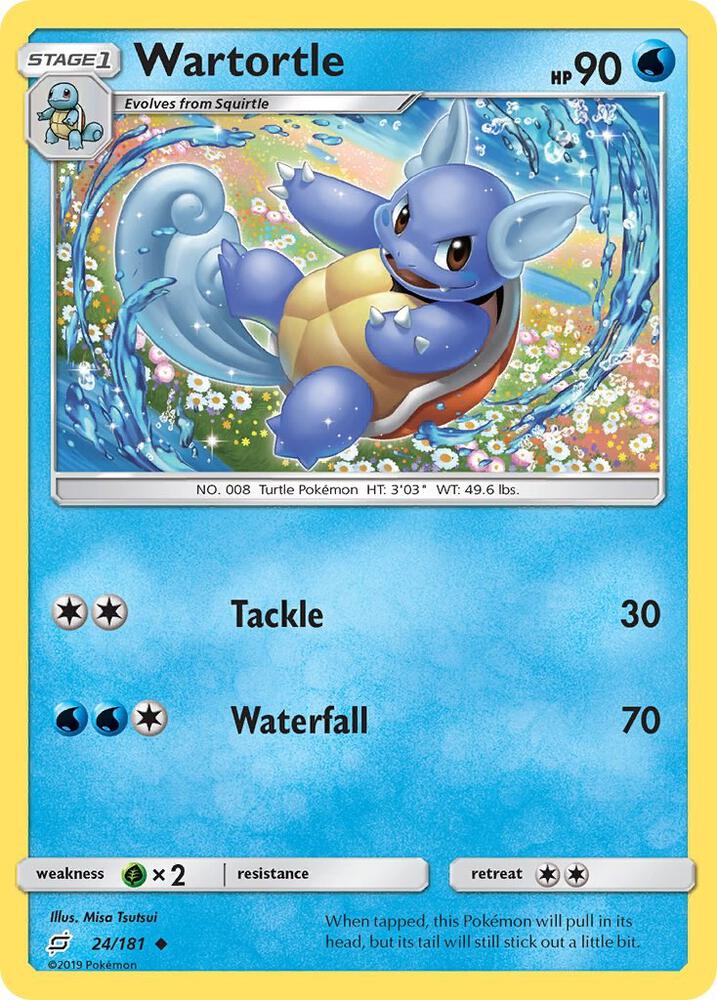 Wartortle 24/181 card from SM - Team Up