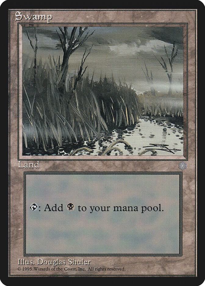 Swamp 354 card from Ice Age