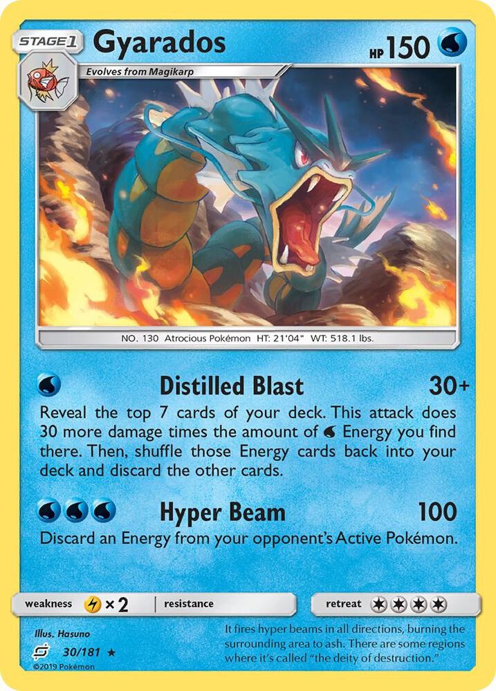 Gyarados 30/181 card from SM - Team Up
