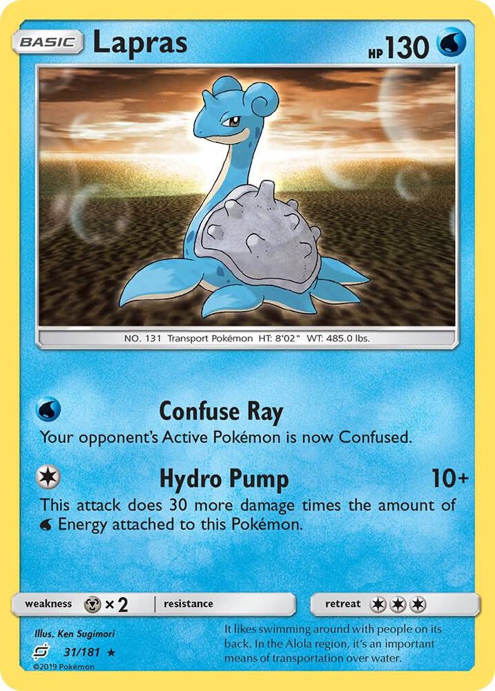 Lapras 31/181 card from SM - Team Up