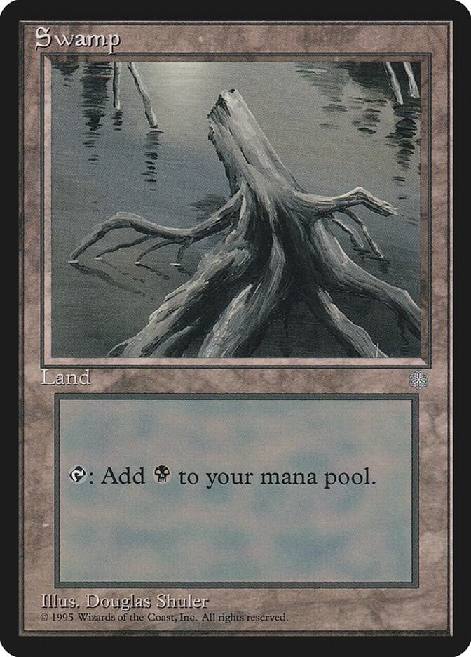 Swamp 355 card from Ice Age