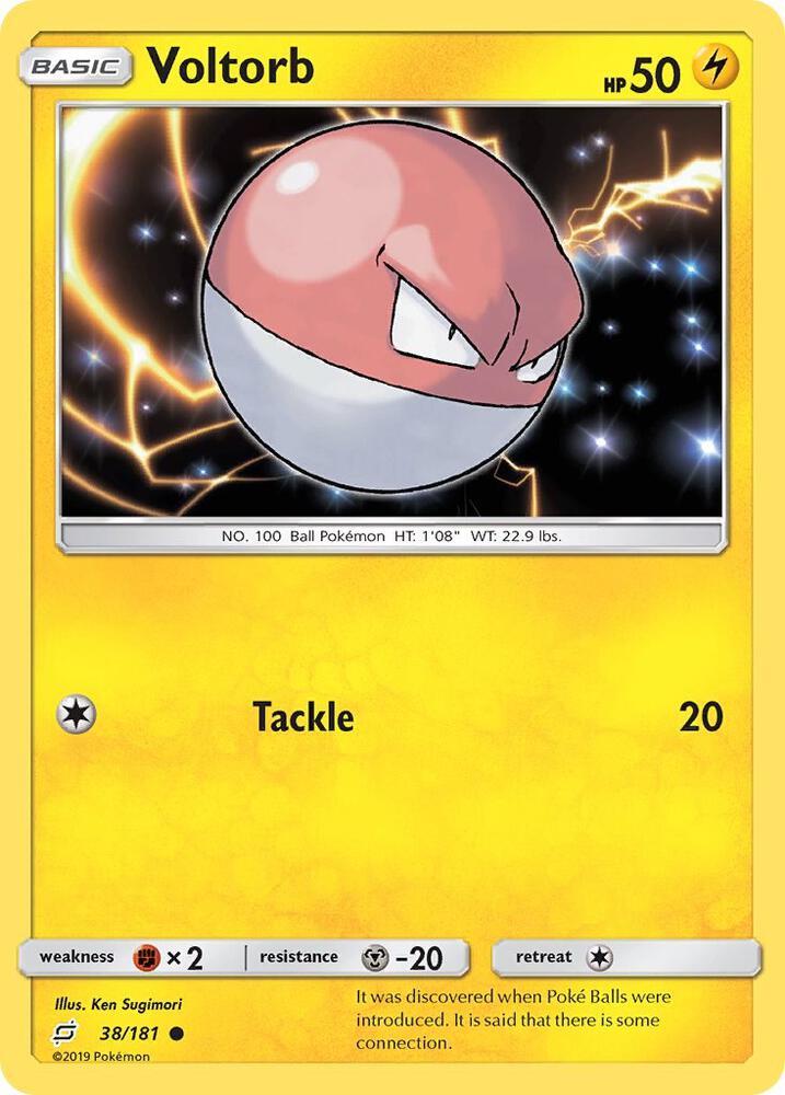 Voltorb 38/181 card from SM - Team Up