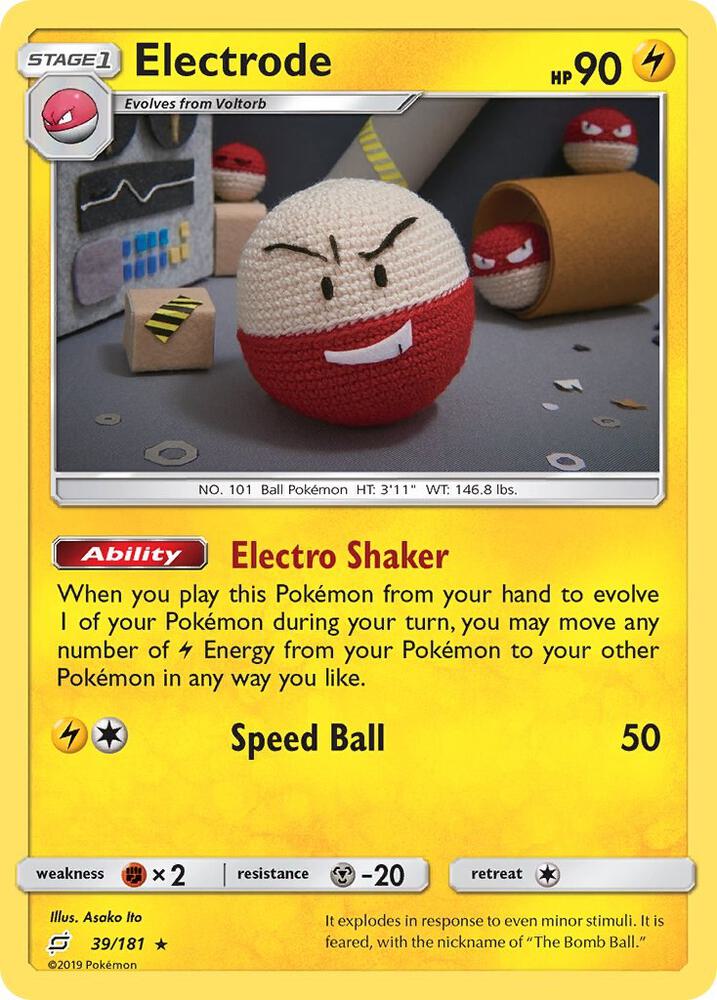 Electrode 39/181 card from SM - Team Up