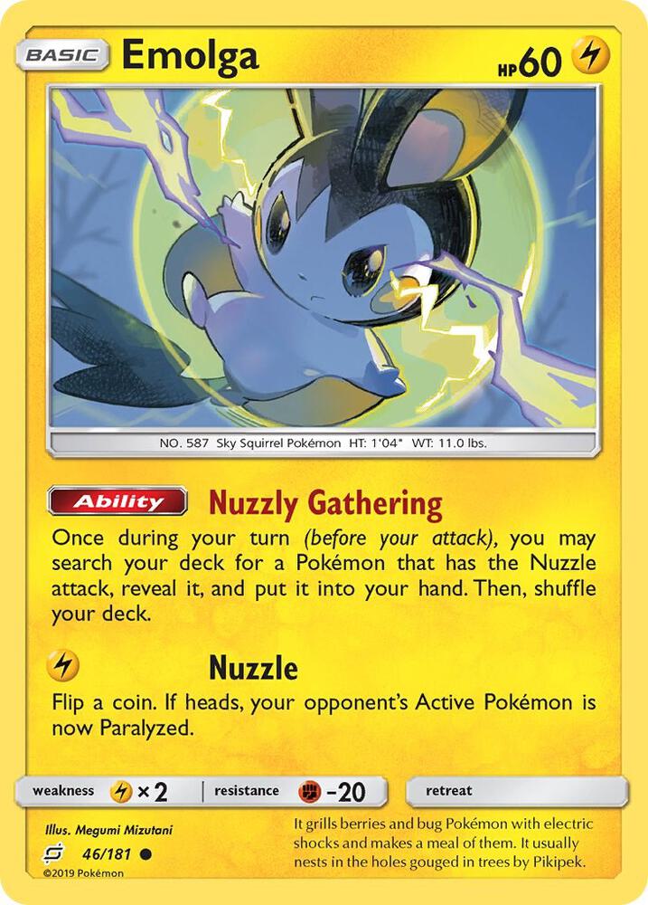 Emolga 46/181 card from SM - Team Up