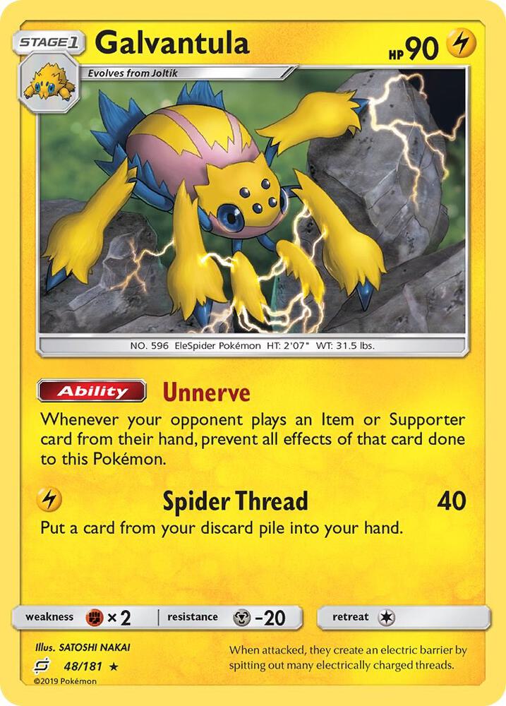 Galvantula 48/181 card from SM - Team Up