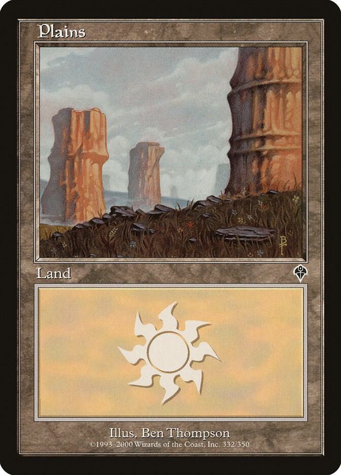 Plains 332 card from Invasion