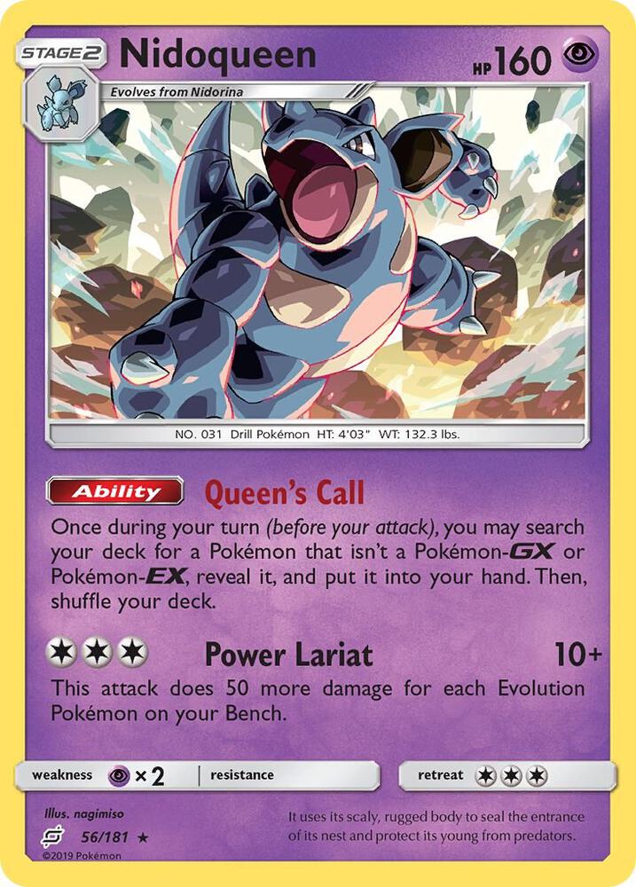 Nidoqueen 56/181 card from SM - Team Up