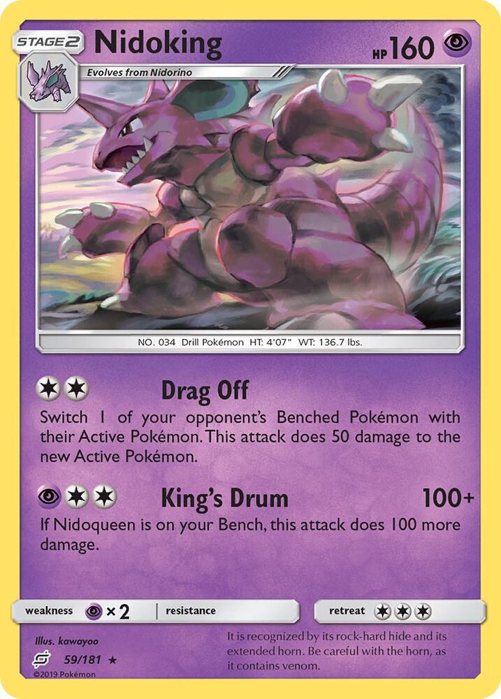 Nidoking 59/181 card from SM - Team Up
