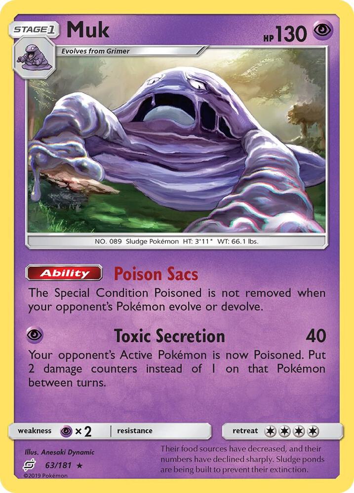 Muk 63/181 card from SM - Team Up